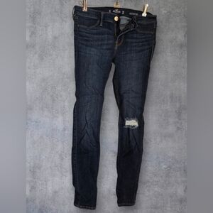 👖 Hollister Women's Dark Blue Skinny Jeans Sz 3R